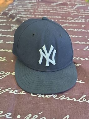 New Era Black and White NY Logo Baseball Cap